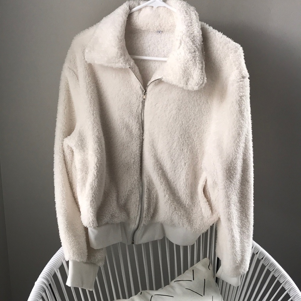 Ivory Teddy Bear Coat